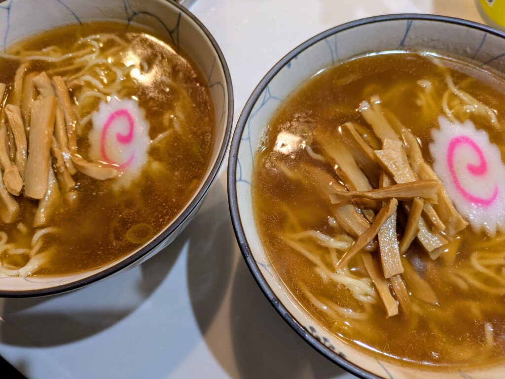 完成した永福町大勝軒の「おみやげラーメン」