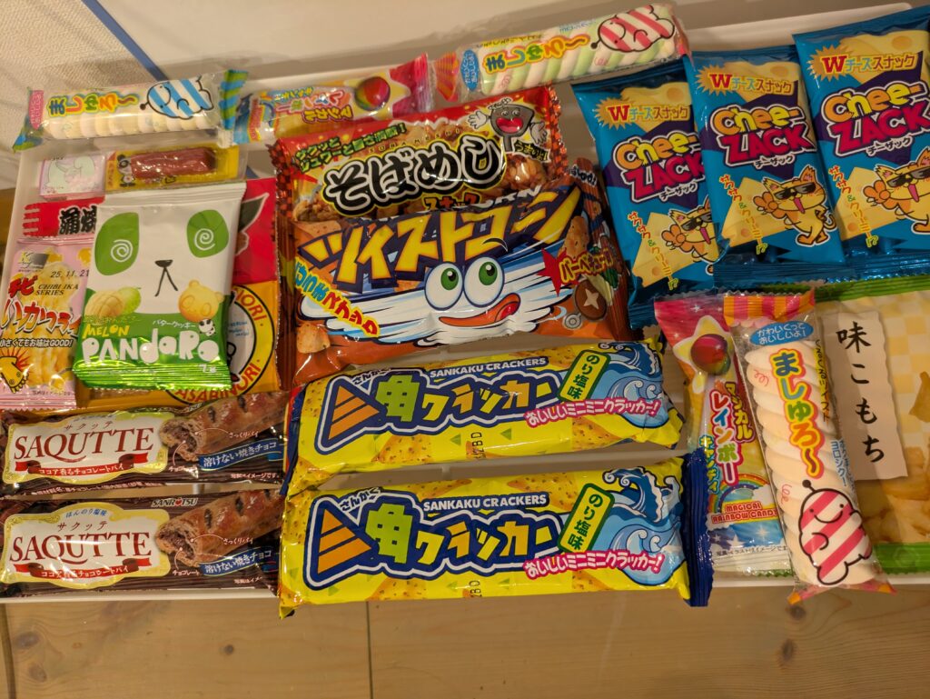 10円キャッチャー500円でゲットした景品